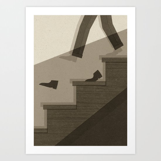 One Step Ahead Art Print