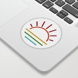 Sunrise Rainbow Sticker
