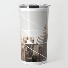 NY Skyline Graphic Souvenir Gift with Vintage Typography Travel Mug