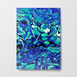 SUMMERSUS EST Metal Print | Graphicdesign, Iridescent, Texture, Holographic, Waves, Psychedelic, Graphic, Digital, Distort, Glitch 
