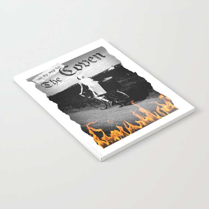 Coven collage flames Notebook