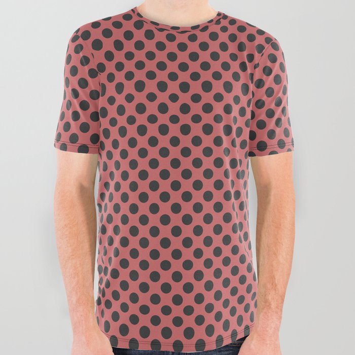 Melon Polka Dot Seamless Pattern  All Over Graphic Tee