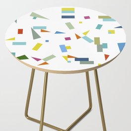 1980s Abstract Geometric Side Table