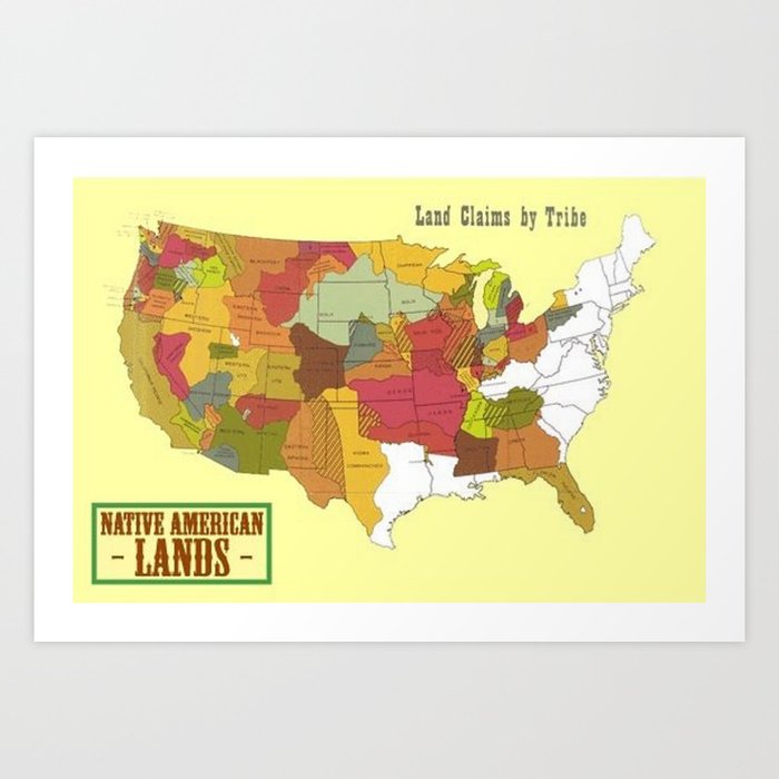 a-map-of-tribal-land-claims-art-print-by-goddessdiana2you-society6