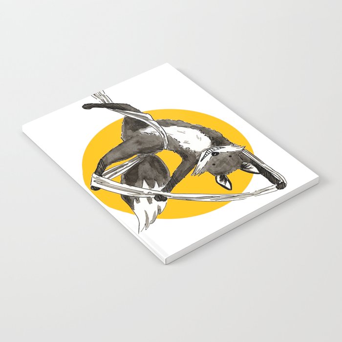 Aerial Fox - Yellow Sun Notebook