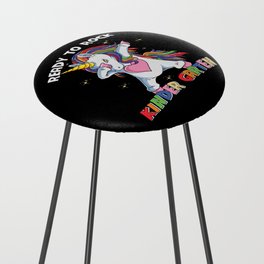 Ready To Rock Kindergarten Dabbing Unicorn Counter Stool