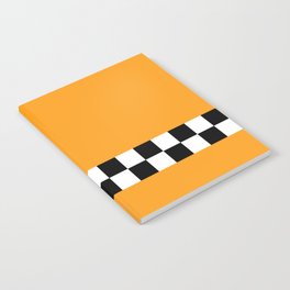 Retro Taxi Checkerboard Pattern Notebook