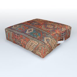 Antique Persian Rug Vintage Oriental Carpet Print Outdoor Floor Cushion