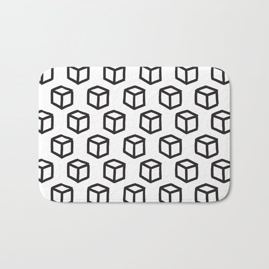 Geometric minimalist pattern Bath Mat