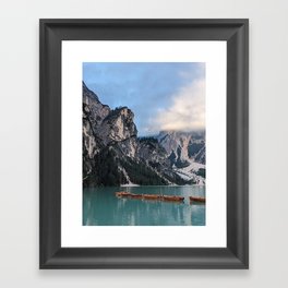 Lago di Braies 01 Framed Art Print