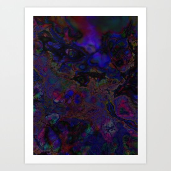 Black Ice Art Print