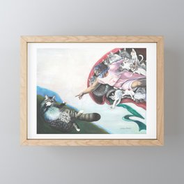 Creation Of The Cat Framed Mini Art Print