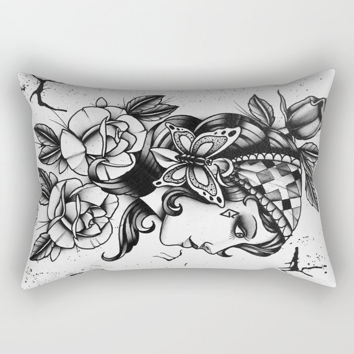 Gipsy Girl - TATTOO Rectangular Pillow