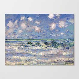 Claude Monet "La vague" Canvas Print