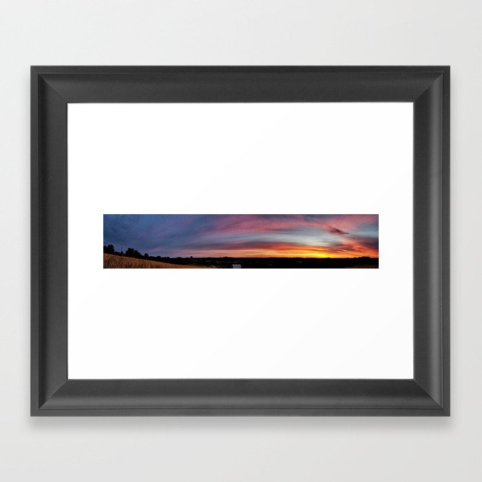 Wide Sunset Framed Art Print