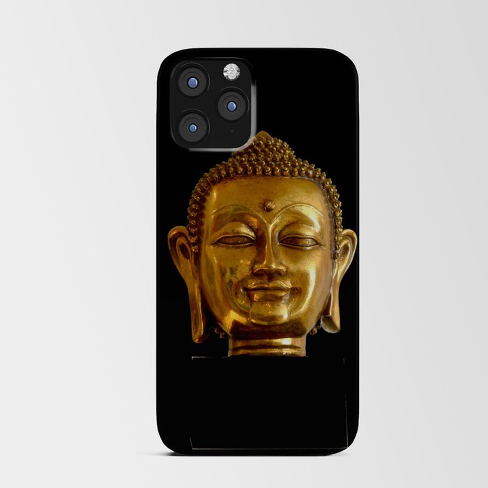 Golden Buddha by Lika Ramati iPhone Card Case