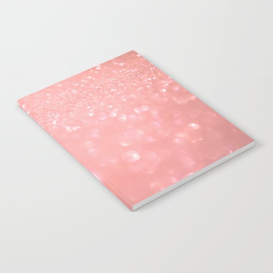 Pink luxury sparkling glitter pattern Notebook
