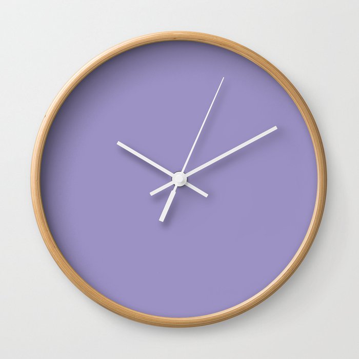 Purple Tulip Wall Clock