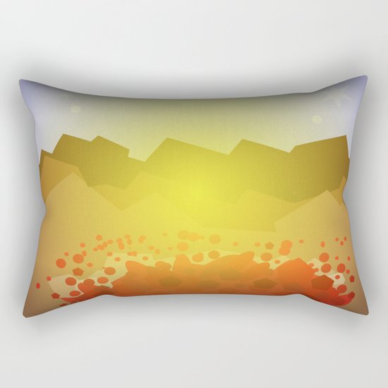 Icelandic volcano Rectangular Pillow