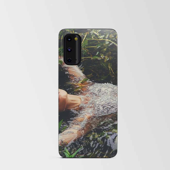 Song of Ophelia singing in the river Denmark; William Shakespeare's Hamlet magical realism female portrait color photograph / photography Android Card Case