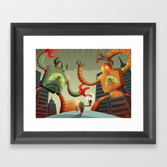 RoboMonsters Framed Art Print