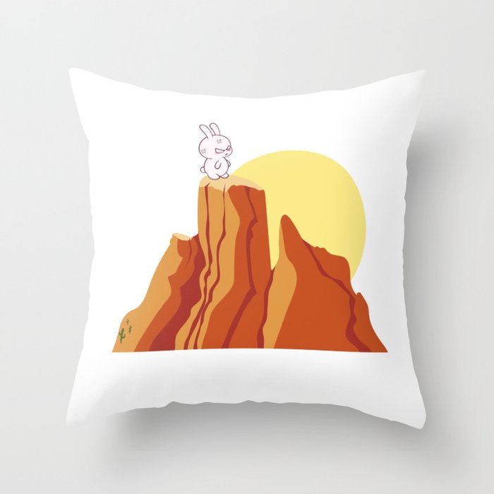 Bunny Grand Canyon Throw Pillow