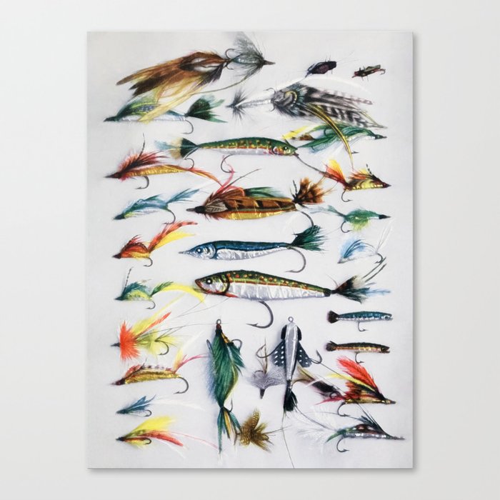 Flies and Lures Canvas Print