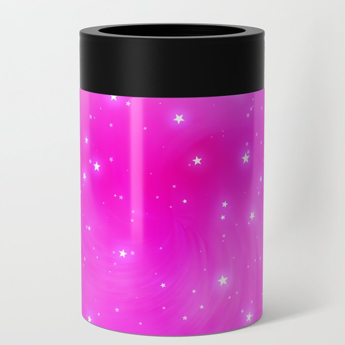 Pink and Stars Can Cooler