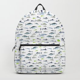 The Fish Jam - Predators of the Atlantic Ocean, Tuna, Marlin, Swordfish, Mahi-Mahi, Wahoo Backpack