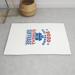 2020 100 Years of Women's Suffrage Area & Throw Rug