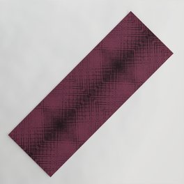 Black and burgundy mosaic dark gradient Yoga Mat