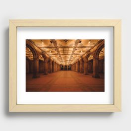 Bethesda Terrace in Central Park Recessed Framed Print