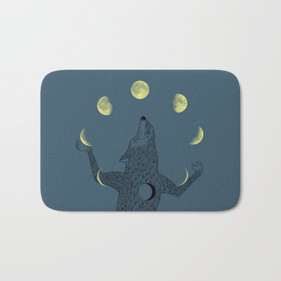 Moon Juggler Bath Mat