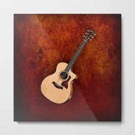 Wonderful Taylor Acoustic Guitar  Metal Print | Photo, Pop Art, Vintage, Music 