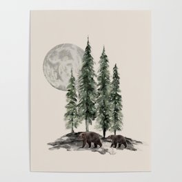 Full Moon Rising Poster