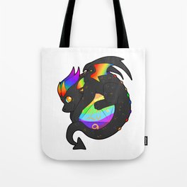 LGBT rainbow Pride Dice dragon Tote Bag