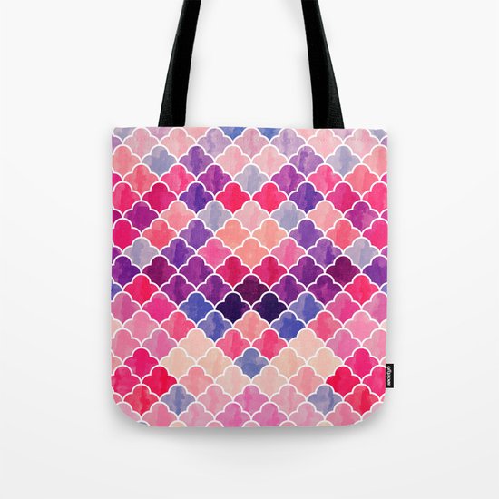 Watercolor Lovely Pattern VVXII Tote Bag