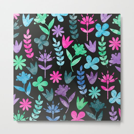 Flower Pattern V Metal Print