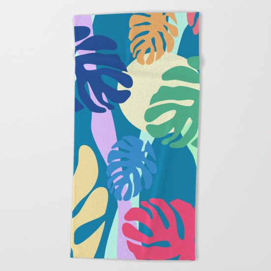 Tropical view Beach Towel