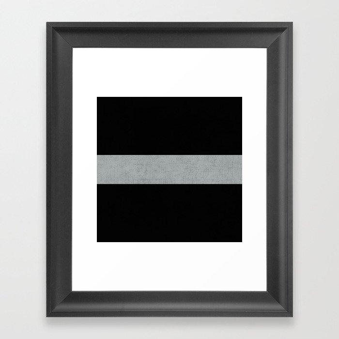 classic - black and gray Framed Art Print