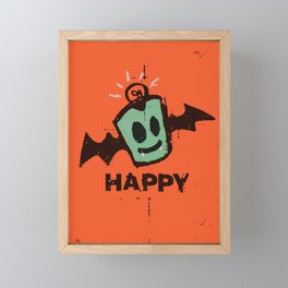 HAPPY halloween Framed Mini Art Print