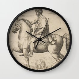 Vintage Emperor Marcus Aurelius Illustration (1527) Wall Clock