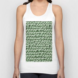 Bright Green Vintage Antique Painted Christmas Nutcrackers Unisex Tank Top