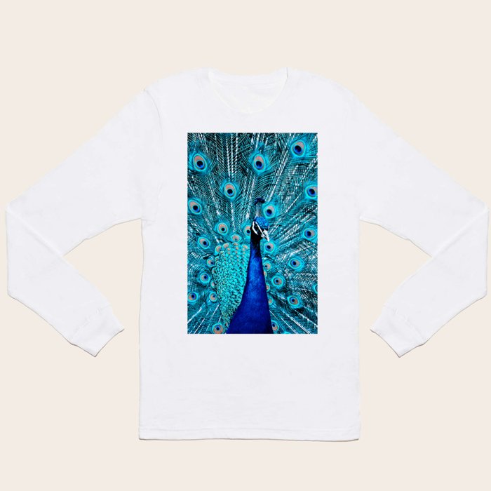 Peacock blue best sale t shirt