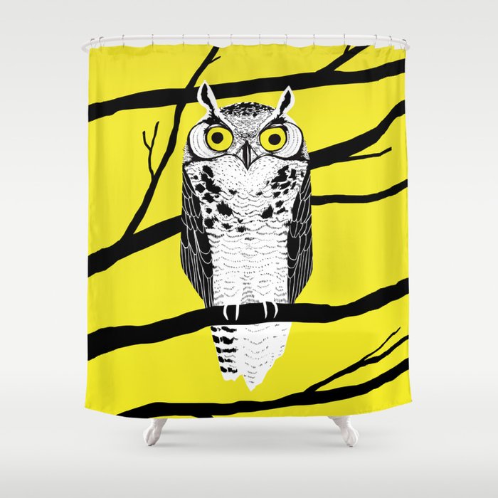 Great Owl Shower Curtain
