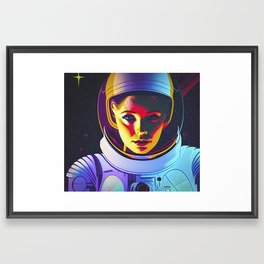 Astro Girl Framed Art Print