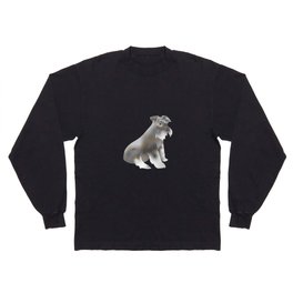  schnauzer breed dog isolated in digital drawing Long Sleeve T-shirt