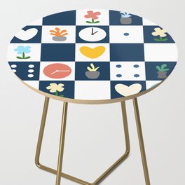 Color object checkerboard collection 10 Side Table