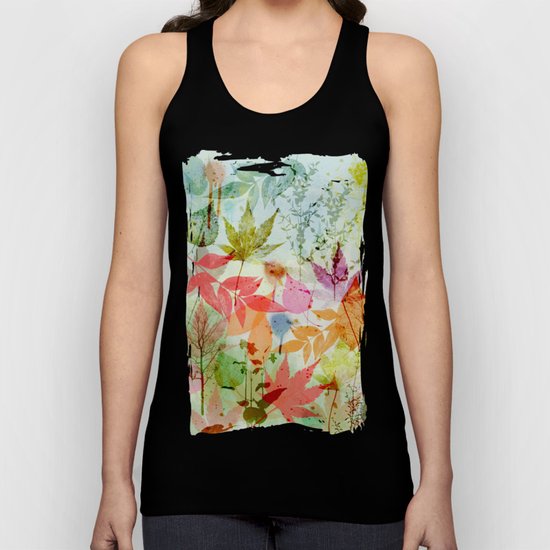 Fall impression, digital water colour art Unisex Tank Top