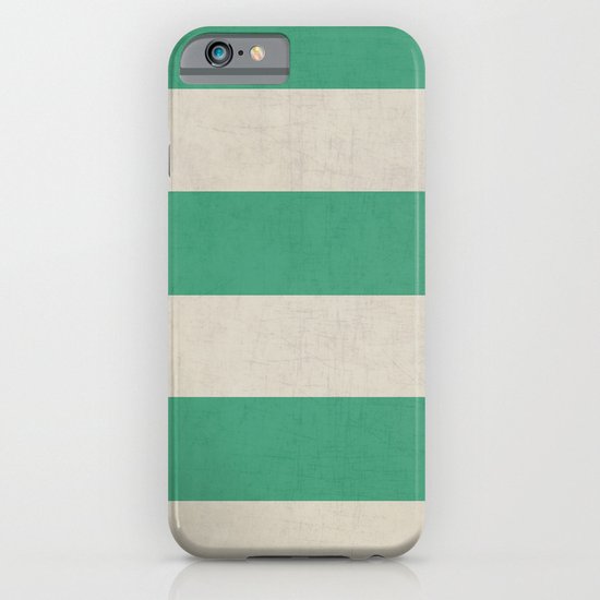 vintage emerald stripes iPhone & iPod Case
